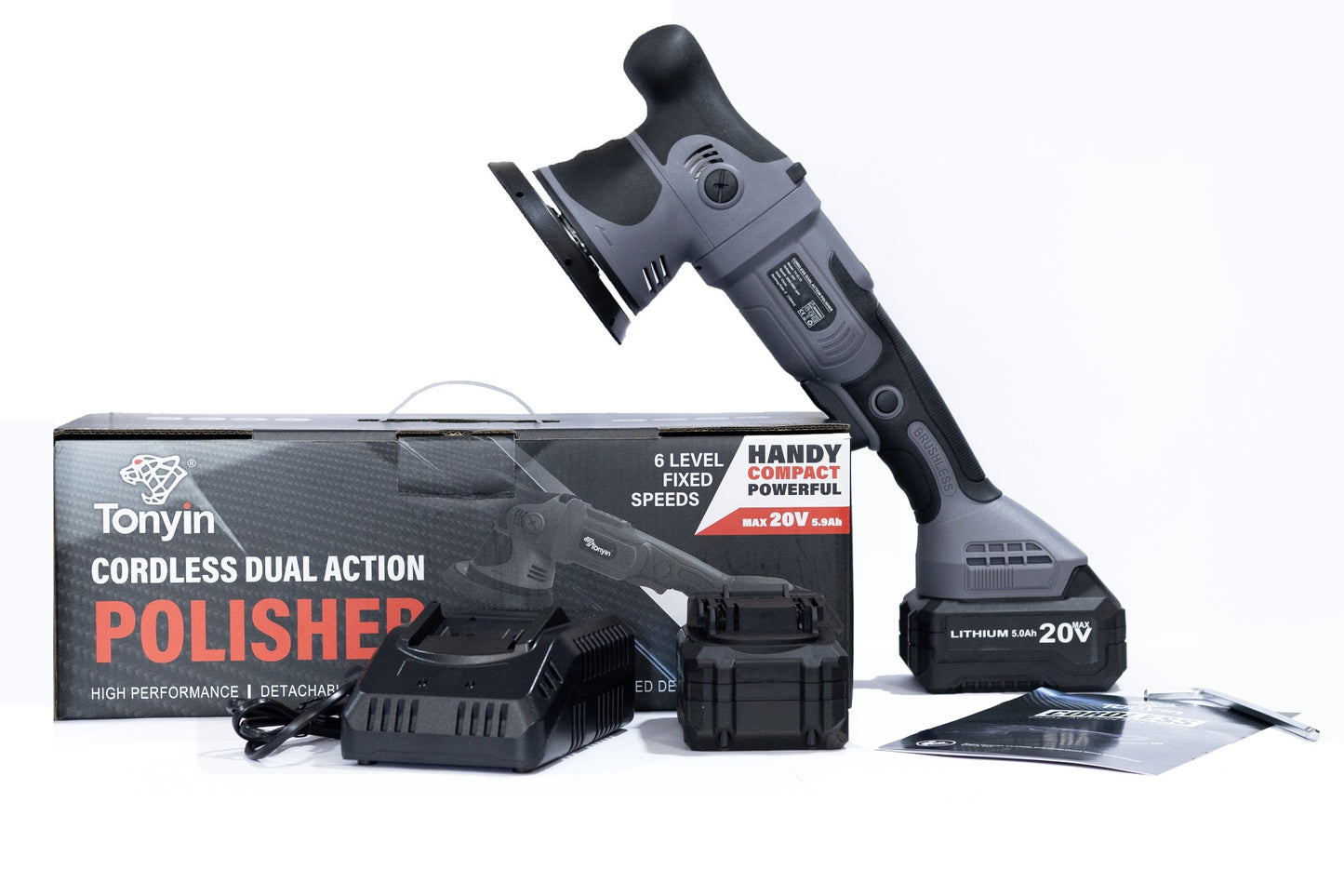 Tonyin 5” Cordless Dual Action Polisher (TY-CL15)