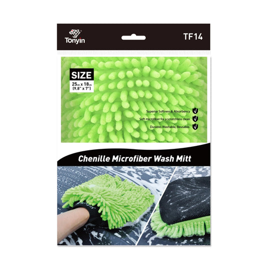 Tonyin Chenille Microfiber Wash Mitt (TF14)