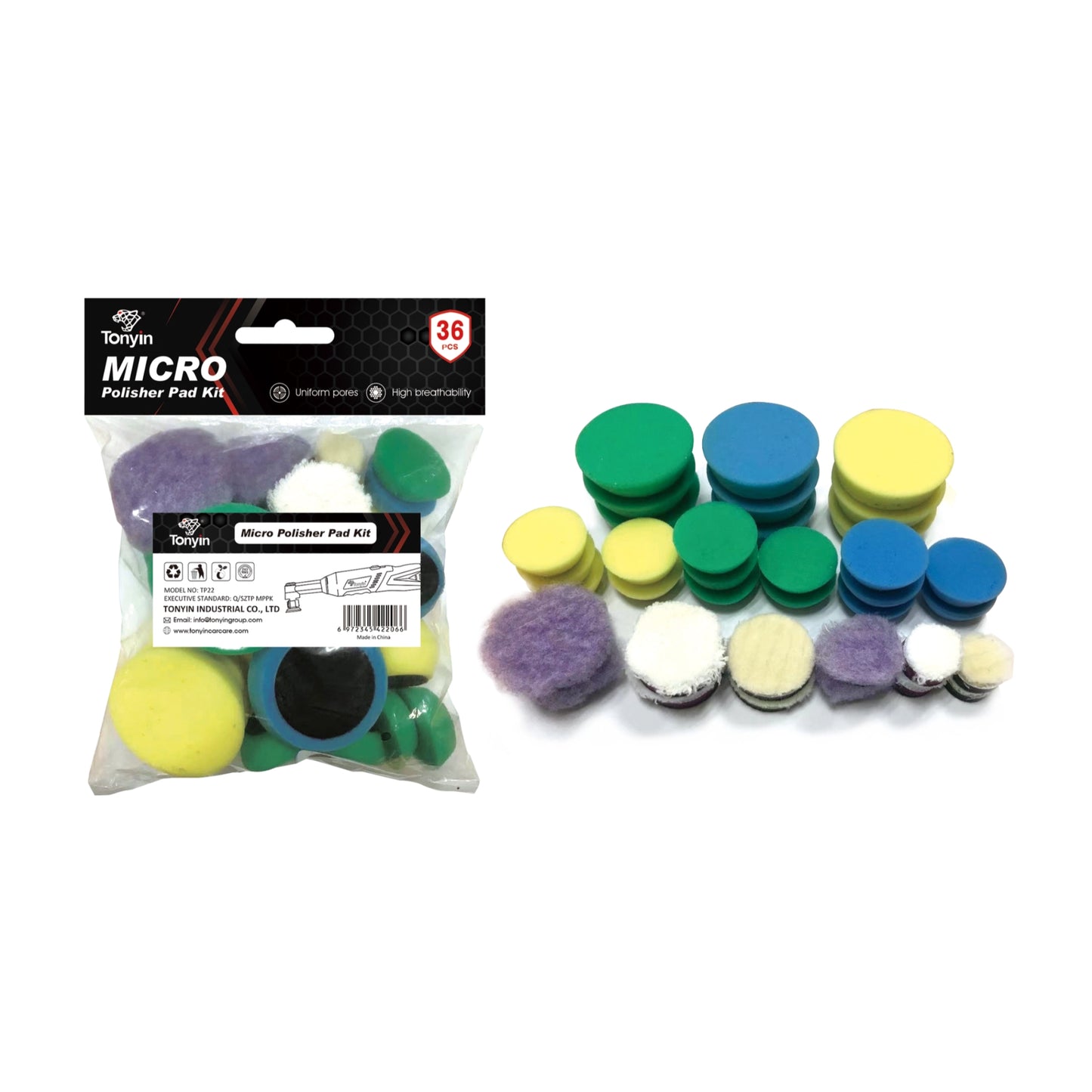 Tonyin Pads For Nano Cordless Polisher (TP27)