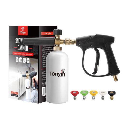 Tonyin Snow Foam Cannon (With Spray Gun And Pressure Washer Nozzles) (TT02C)