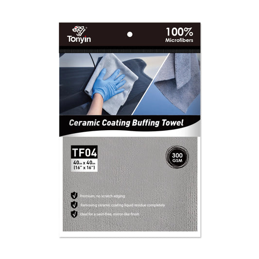 Ceramic Coating Buffing Towel (40 x 40cm 300gsm) (TF04)