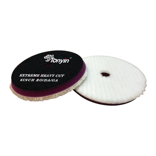 Tonyin 5 Inch Wool Polish Pad Extreme Heavy Cut (TP01A)